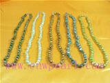 dye multicolor nugget shaped freshwater pearl necklace